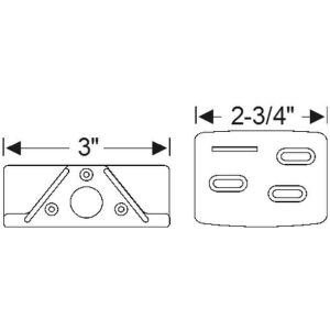 Detachable center post pad 1938-41 4dr cab Packard