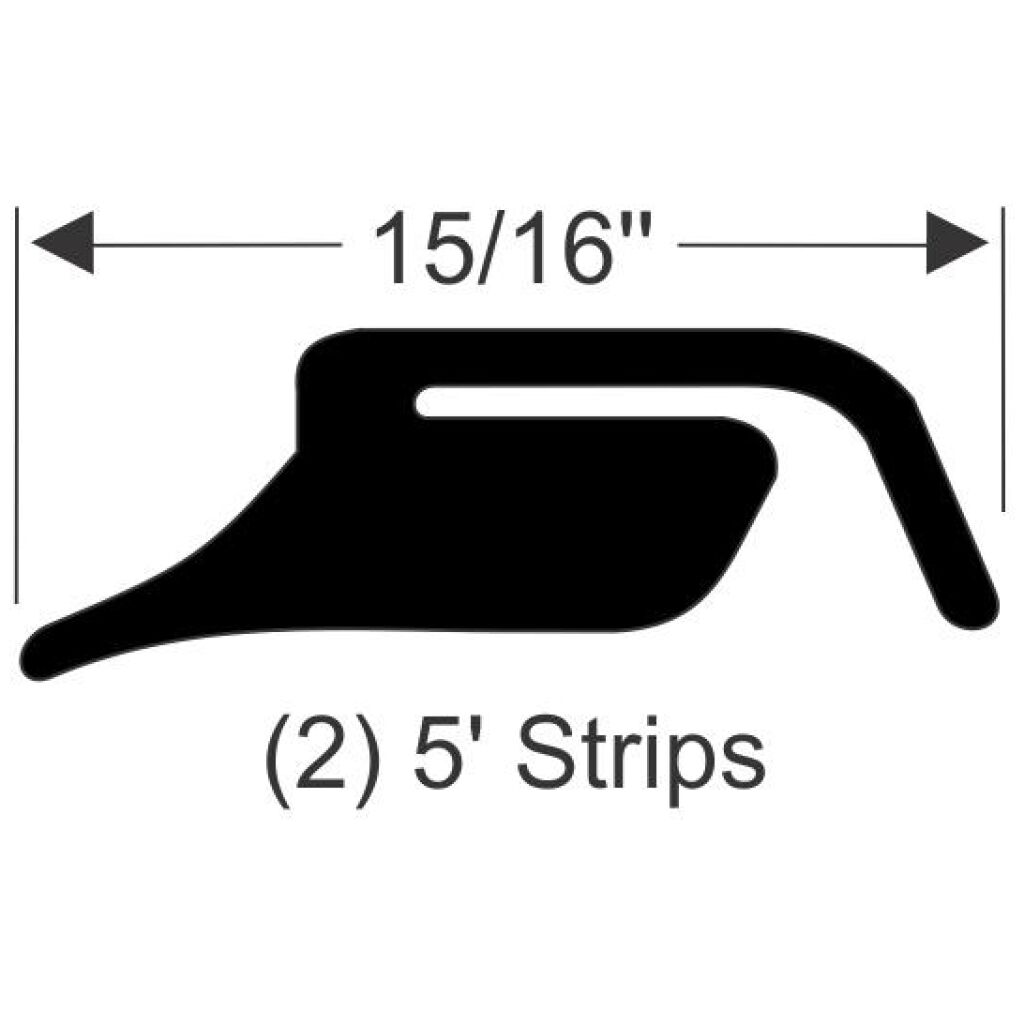 Fenderskirt Gummilist 1949-55 2dr 4dr ht cab sedan Oldsmobile