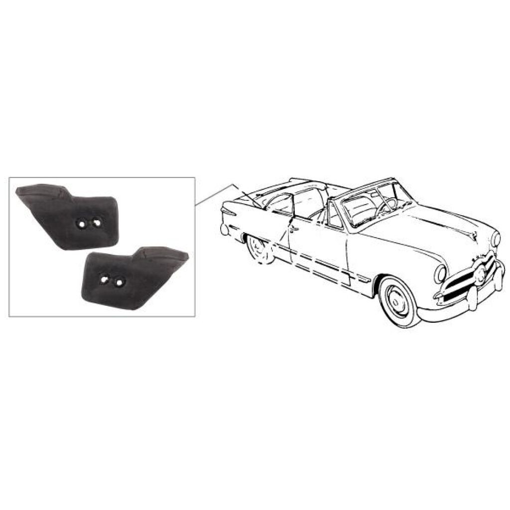 Quarter window filler 1950-51 2dr cab Ford