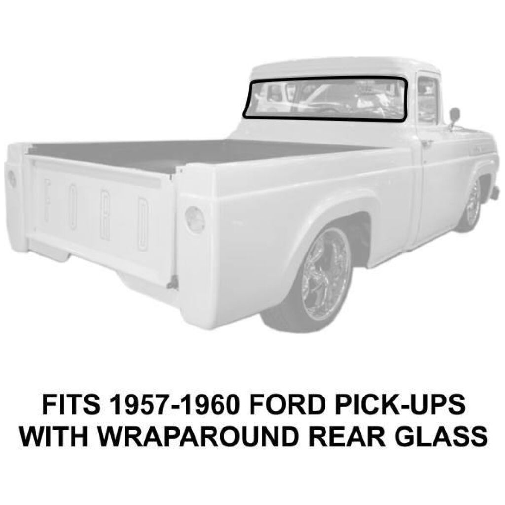 Bakrutegummilist 1957-60 2dr Ford