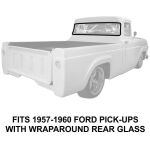 Bakrutegummilist 1957-60 2dr Ford