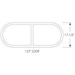 Framrutegummilist 1949-51 2dr 4dr sedan Ford