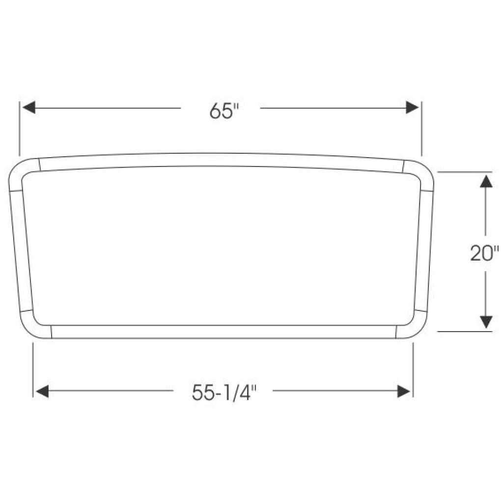 Framrutegummilist 1962-65 2dr 4dr sedan Ford Mercury