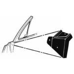 Front of Vent Window to Door Seals 1967-68 2dr ht cab Ford Mercury