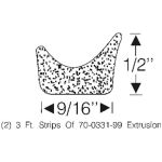 Front Fender Seal 1955-59 2dr Chevrolet GMC