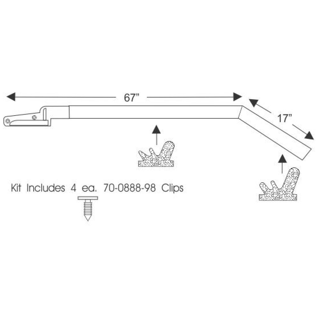 Hardtop Roof Rail Weatherstrip