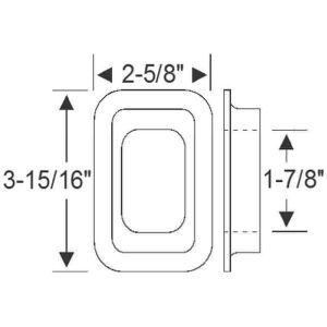 Engine Mount Pad 1940-50 2dr 4dr cab sedan Packard