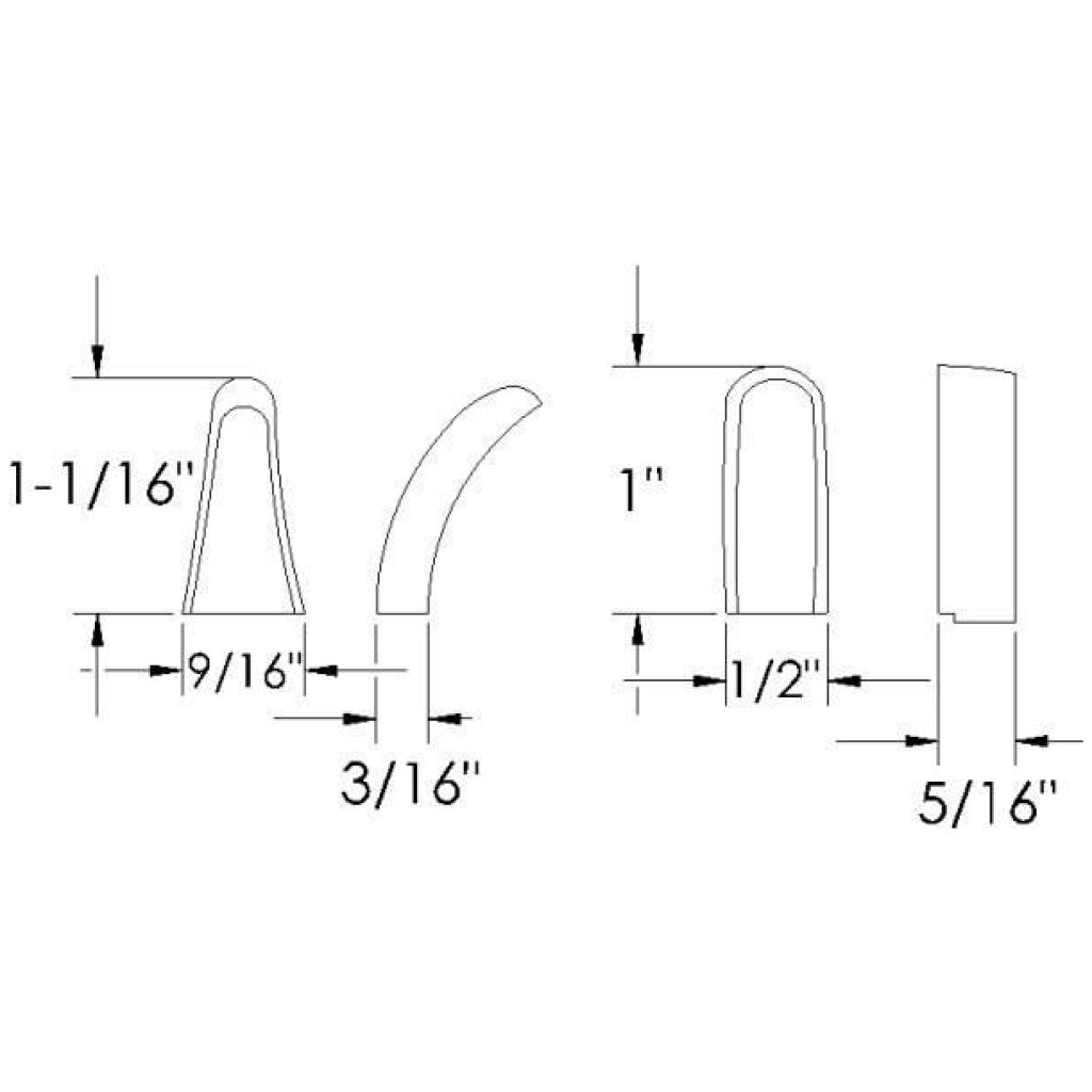 Division bar grommet 1941-50 2dr 4dr cab sedan Packard