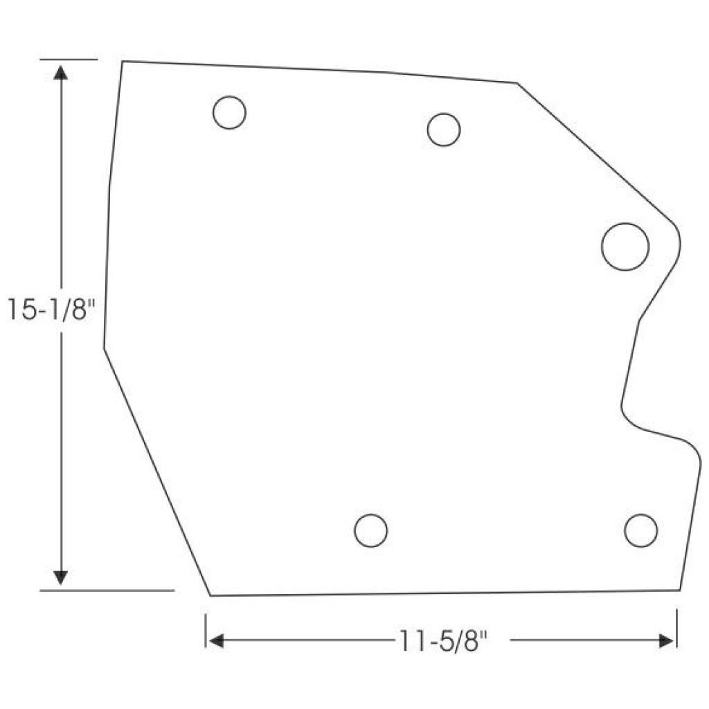 Front Frame Splash 1967-68 2dr 4dr ht cab sedan Cadillac