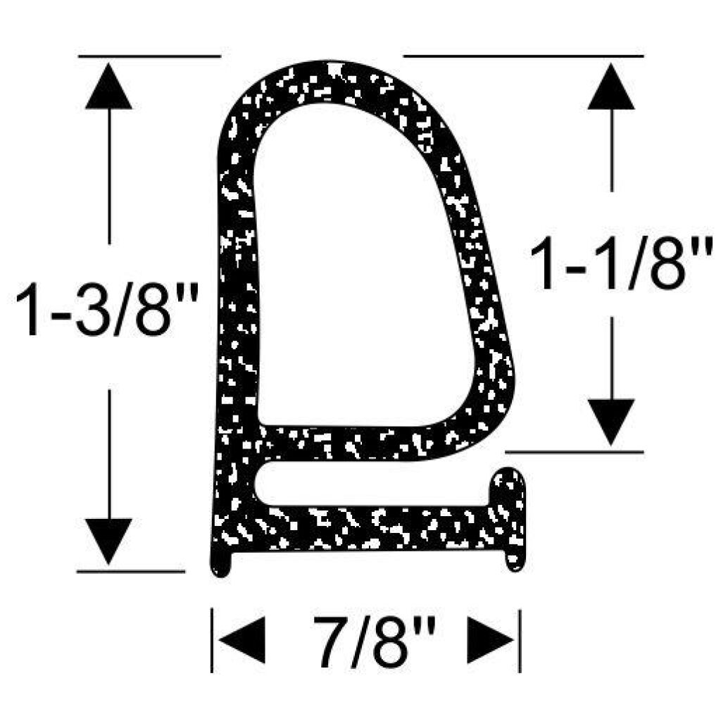 Torpedgummlist Huv 1971-78 2dr 4dr ht cab sedan Buick Cadillac Chevrolet Oldsmobile Pontiac