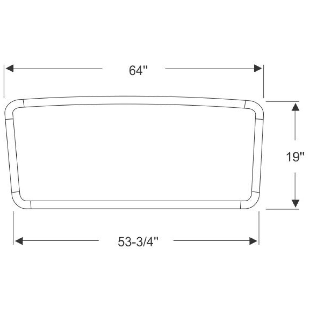 Framrutegummilist 1963-65 2dr ht Ford Mercury