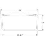 Framrutegummilist 1963-65 2dr ht Ford Mercury