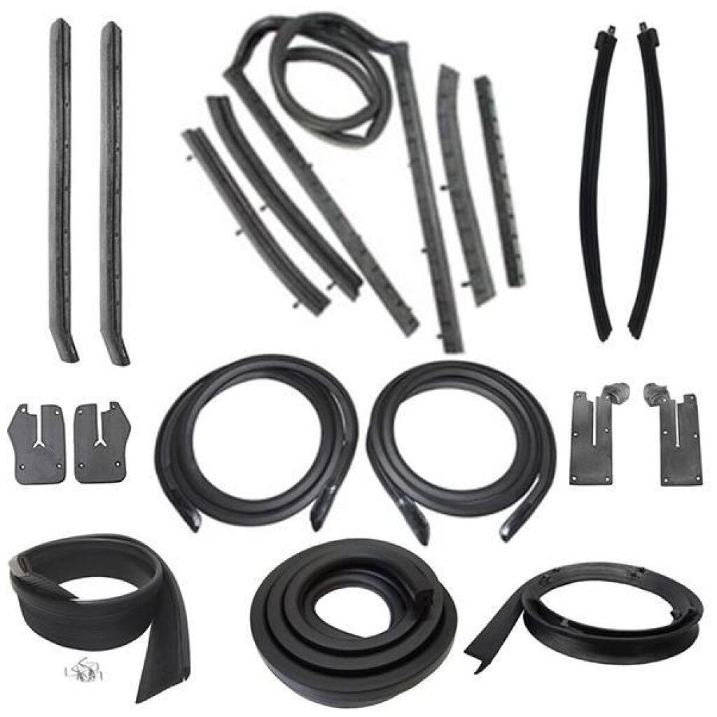 Gummilistsats 1965-66 2dr cab Ford