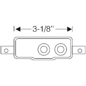 Detachable center post pad 1939-40 4dr cab Buick Cadillac