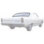 Bakrutegummilist 1966-67 2dr ht Ford Mercury