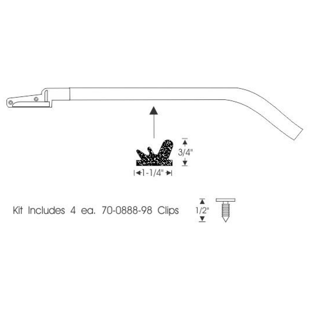 Hardtop Roof Rail Weatherstrip