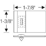 Door drain hole seal 1963 2dr 4dr ht cab Cadillac