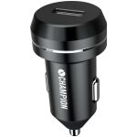Laddare bil USB 12/24V 2,4A svart