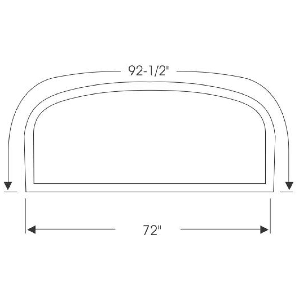 Framrutegummilist 1960-62 2dr cab Edsel Ford Mercury