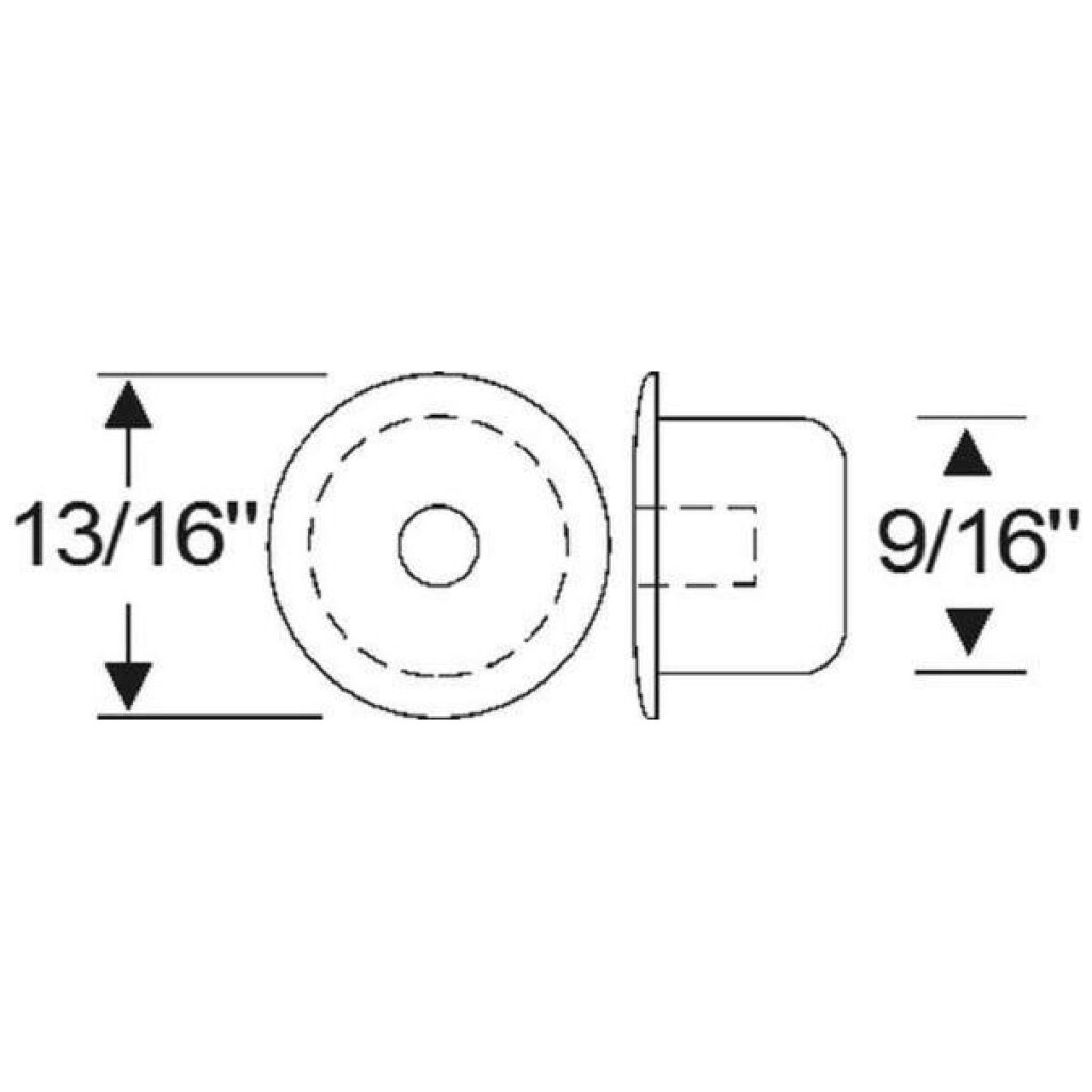 13/16" Floor Pan Plug 1939 2dr 4dr sedan Chevrolet