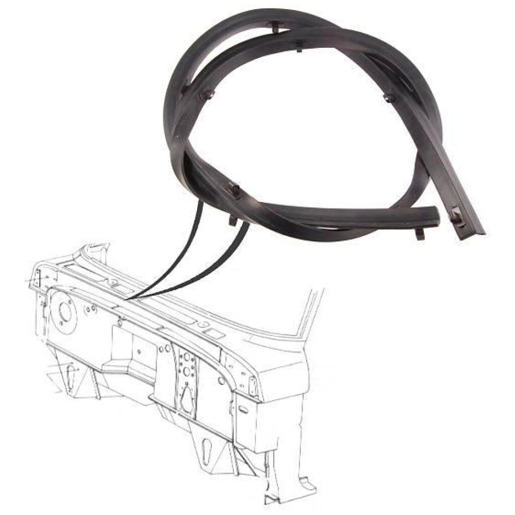 Torpedgummilist Huv 1968-79 2dr 4dr Ford