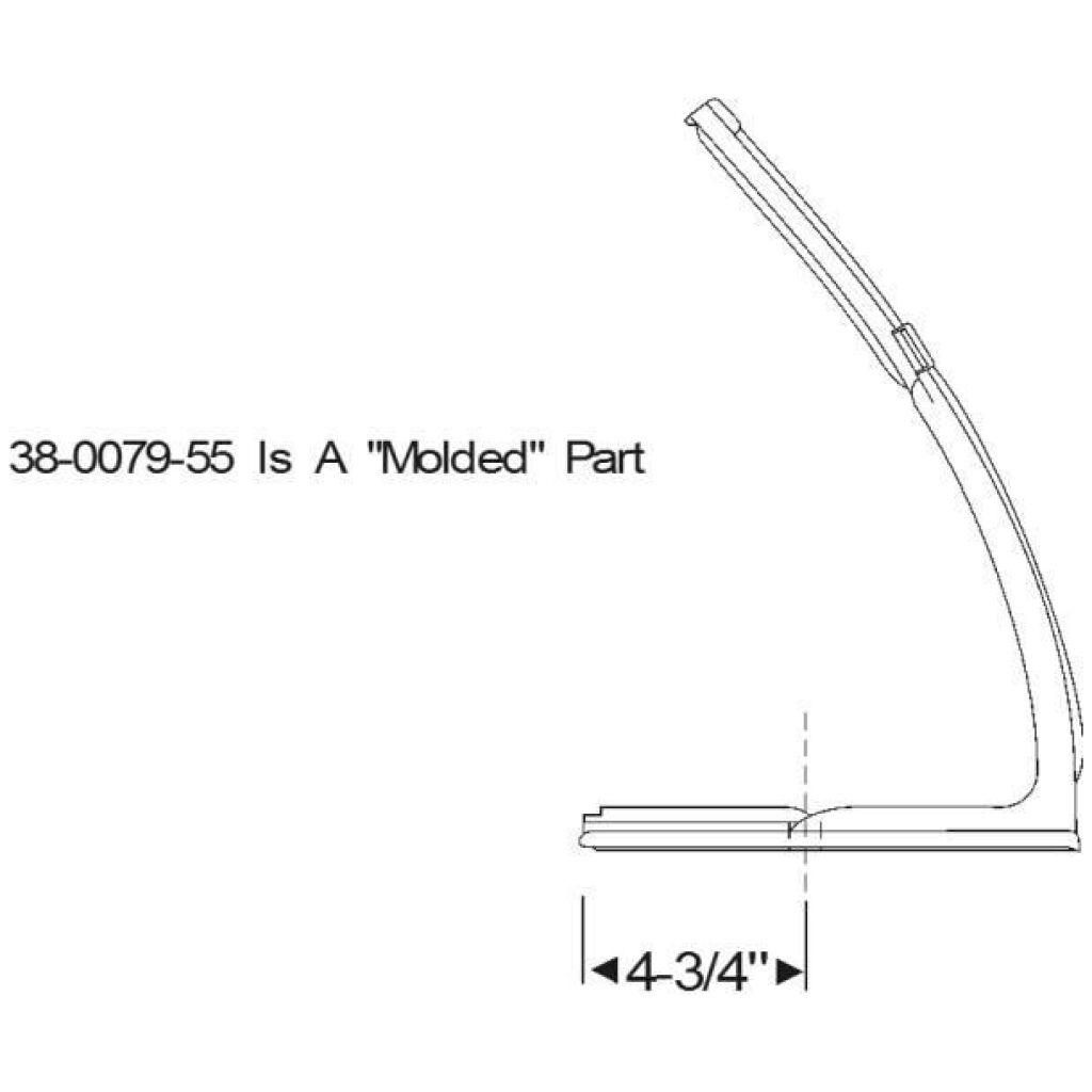 Front Door Vent Window Weatherstrips 1961-64 2dr 4dr cab Chevrolet
