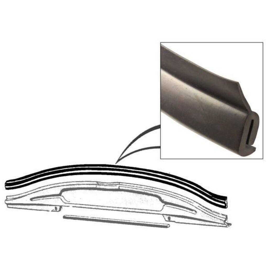 Hood To Radiator Weatherstrip 1952-54 2dr 4dr ht cab sedan Ford