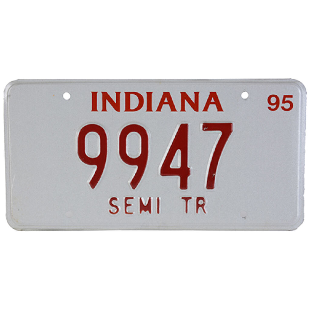 USA Registreringsplåt / Nummerskylt Indiana