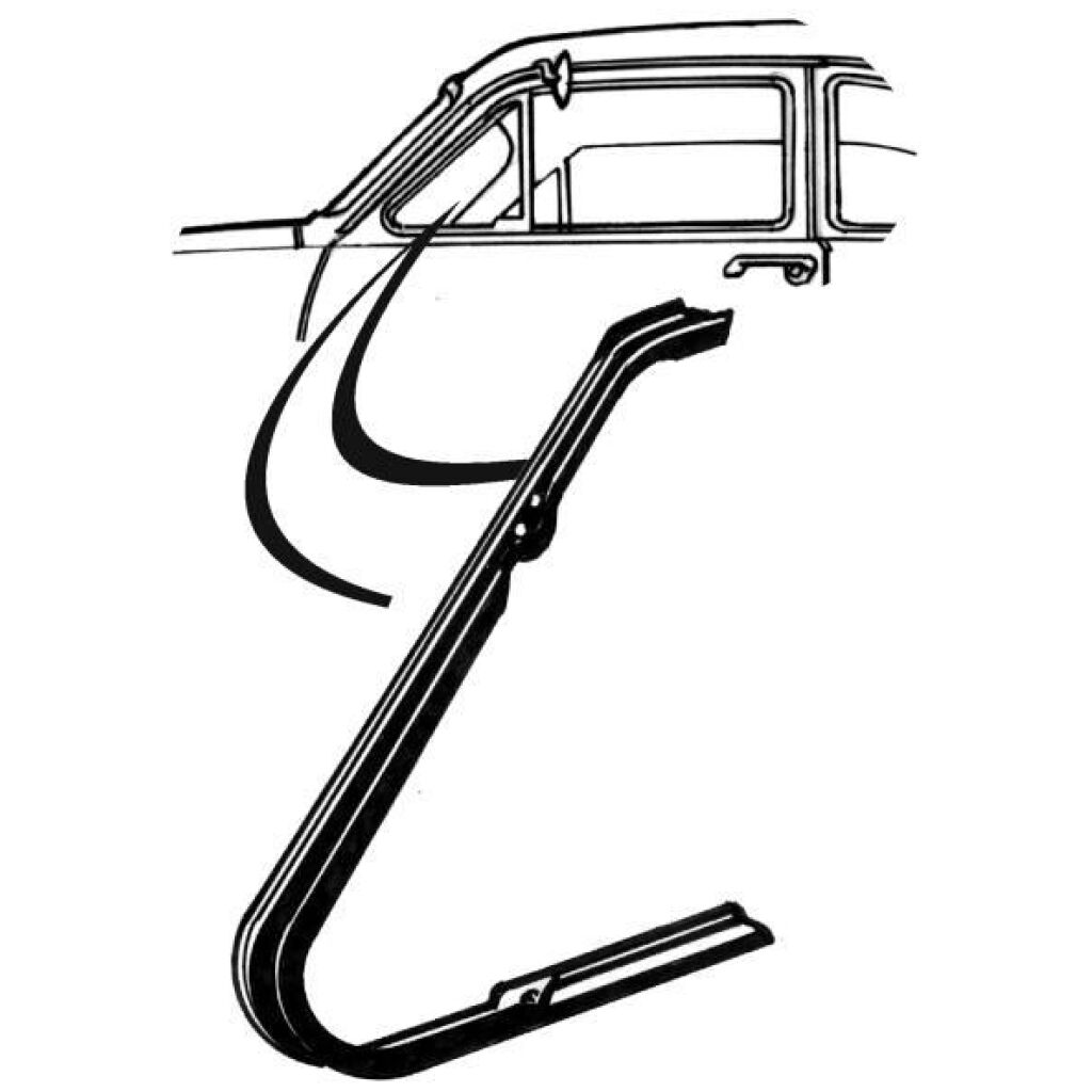 Front Door Vent Window Weatherstrips 1949-51 2dr 4dr sedan Ford