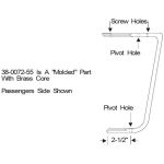 Front Door Vent Window Weatherstrips 1958 2dr 4dr sedan Chevrolet Pontiac