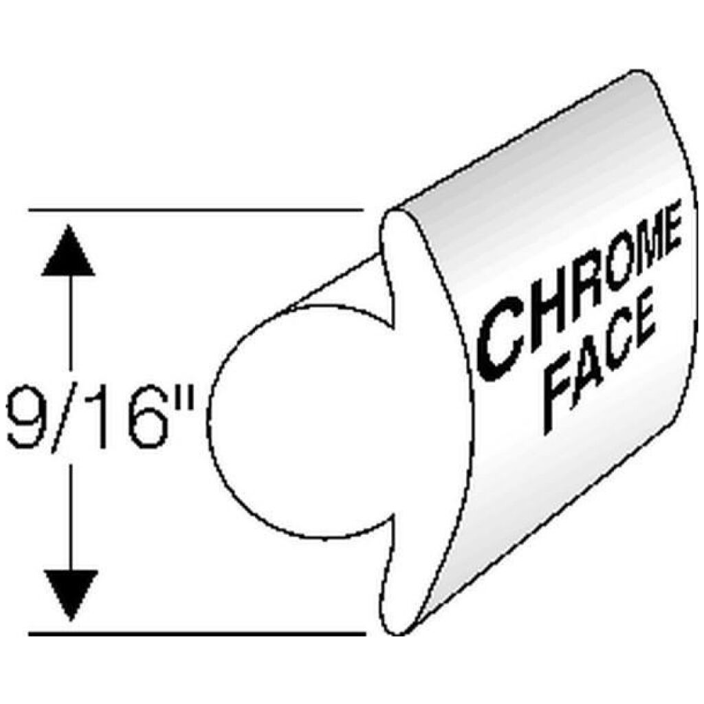 Window Locking Strip - Chrome 1954-93 2dr 4dr Dodge Plymouth