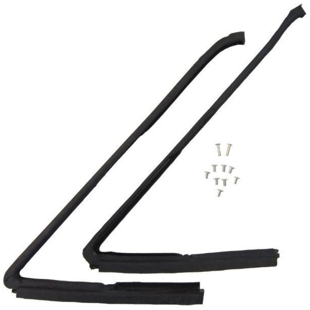 Front Door Vent Window Weatherstrips 1960-62 2dr ht cab Ford Mercury