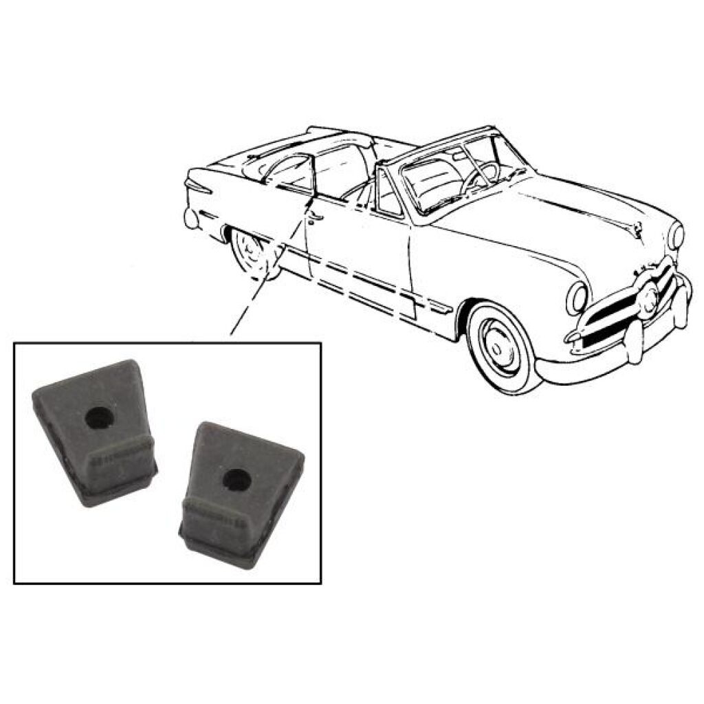 U Jamb lock pillar filler 1951 2dr ht cab Ford