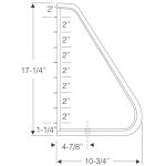 Front Door Vent Window Weatherstrips 1968-74 2dr Ford