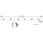 Vent Window Division Bar Weatherstrip 1954-58 2dr 4dr ht sedan Buick Cadillac