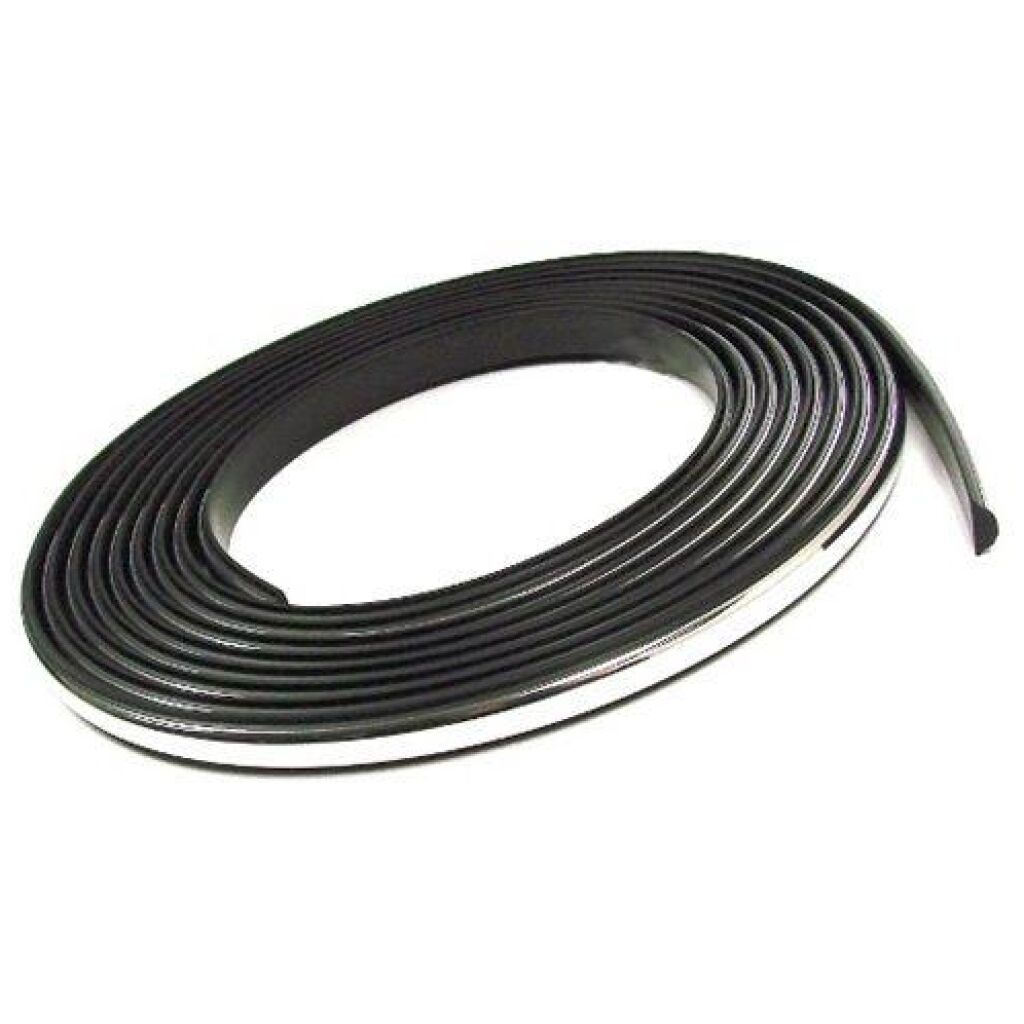 Window Weatherstrip Lockstrip - Chrome 1977-79 2dr 4dr Ford