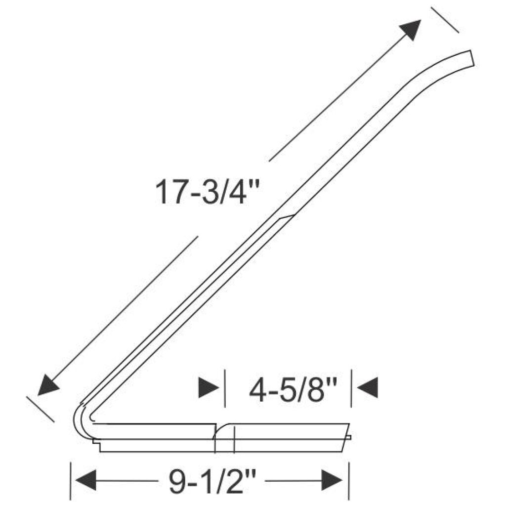 Front Door Vent Window Weatherstrip 1960-62 2dr 4dr ht Ford Mercury