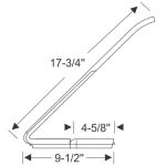 Front Door Vent Window Weatherstrip 1960-62 2dr 4dr ht Ford Mercury