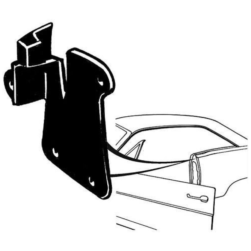 Quarter Window Lock Piller Filler 1966-67 2dr ht cab Ford