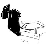 Quarter Window Lock Piller Filler 1966-67 2dr ht cab Ford