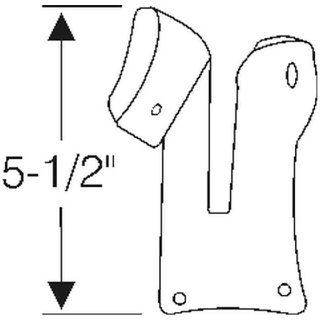 U Jamb lock pillar filler 1966-67 2dr ht cab Dodge Plymouth