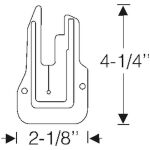 U Jamb lock pillar filler 1965-66 2dr ht cab Buick Cadillac Chevrolet Oldsmobile Pontiac