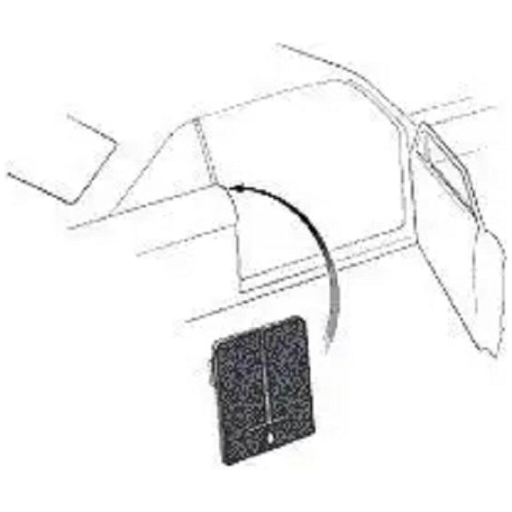 Quarter Post Lock Pillar Filler 1963-65 2dr ht cab Ford Mercury