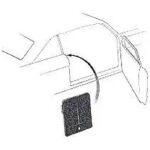 Quarter Post Lock Pillar Filler 1963-65 2dr ht cab Ford Mercury