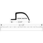 Hood To Radiator Weatherstrip 1971-72 2dr 4dr ht sedan Dodge Plymouth