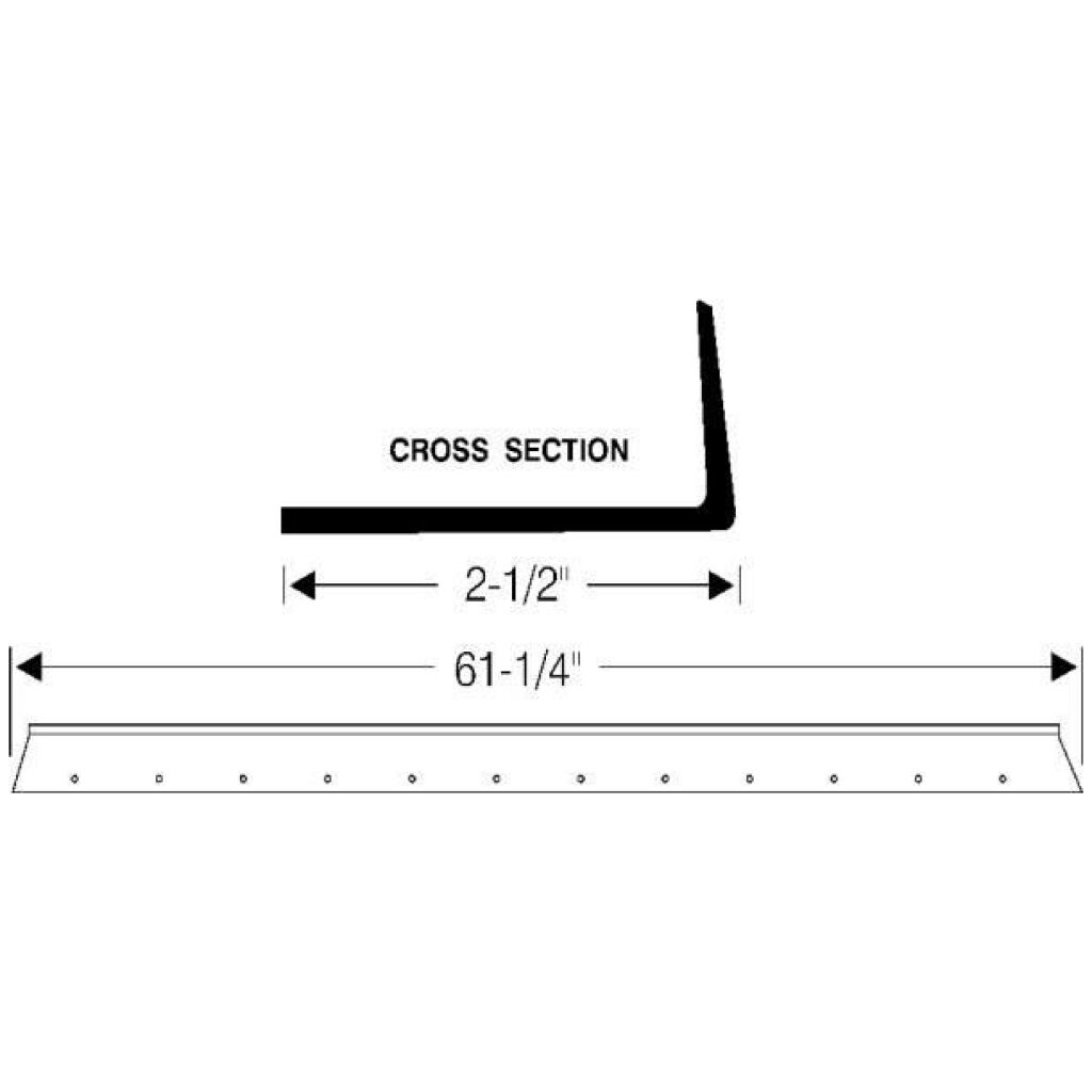 Hood To Radiator Weatherstrip 1967-68 2dr 4dr ht cab sedan Chrysler