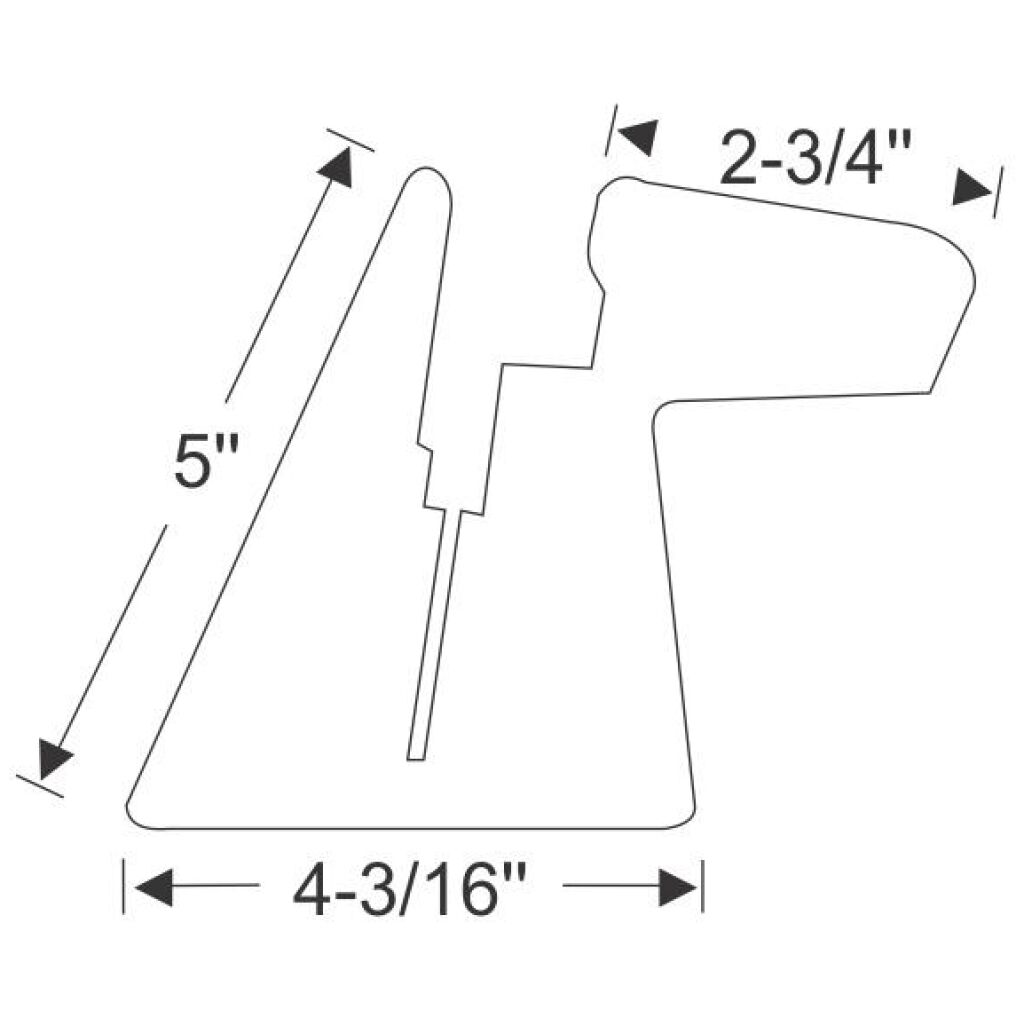 U Jamb lock pillar filler 1971-73 2dr ht cab Buick Cadillac Chevrolet Oldsmobile Pontiac