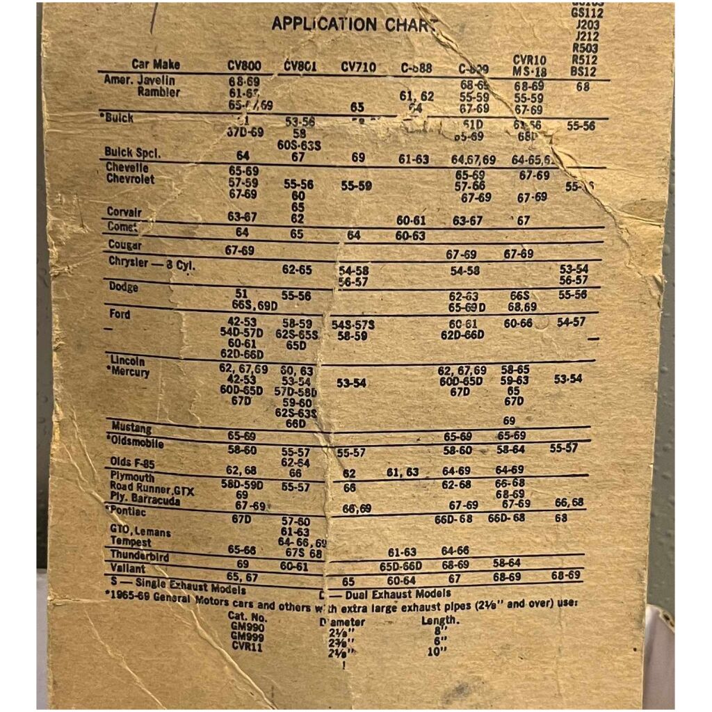 ÄNDRÖR KROMAT 2x7" 18cm LÅNG AVGASSYSTEM GM MOPAR FORD AMC 1942-69
