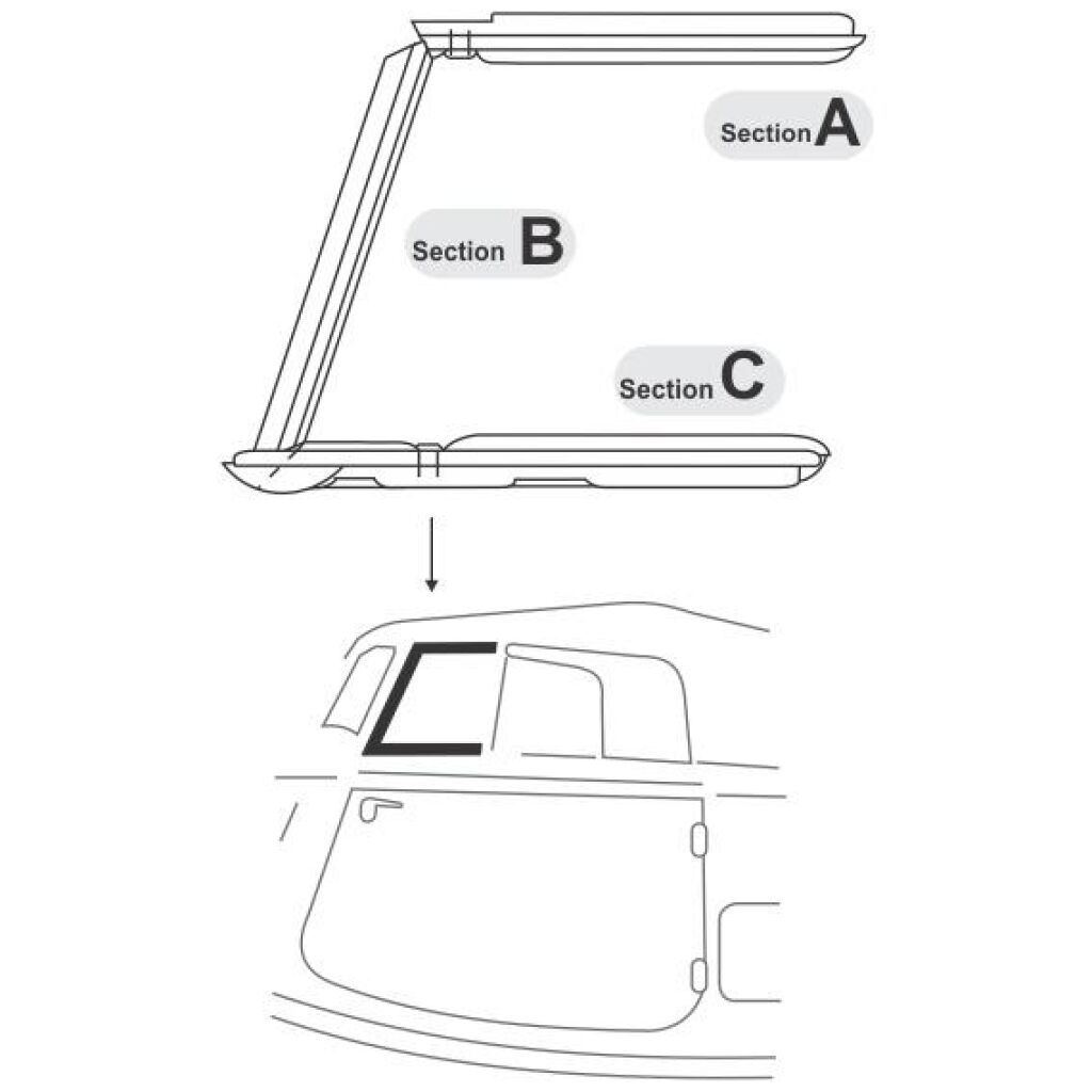 Front Door Vent Window Weatherstrips 1935-37 2dr 4dr cab Packard