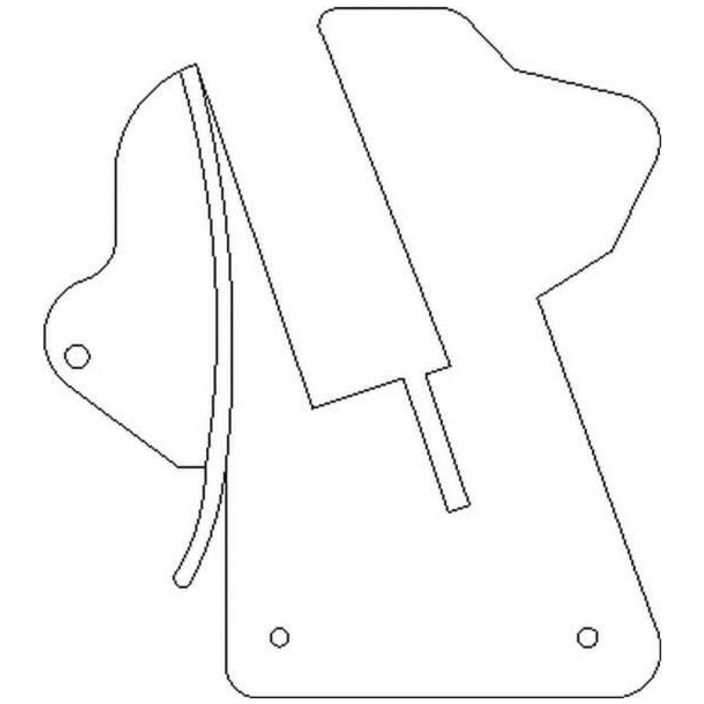 U Jamb lock pillar filler 1971-72 2dr ht Dodge